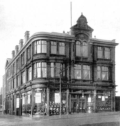 Central Tailoring Department, Burnt Down 1902