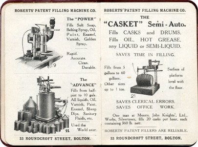 Roberts' Patent Filling Machines