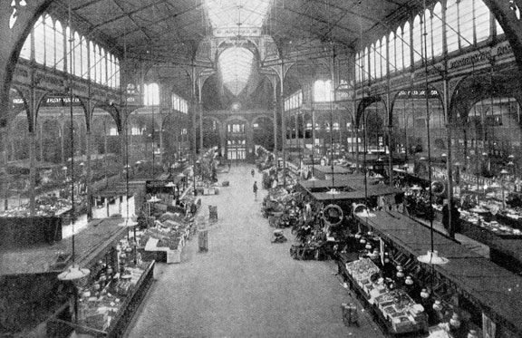 Market hall interior 1900